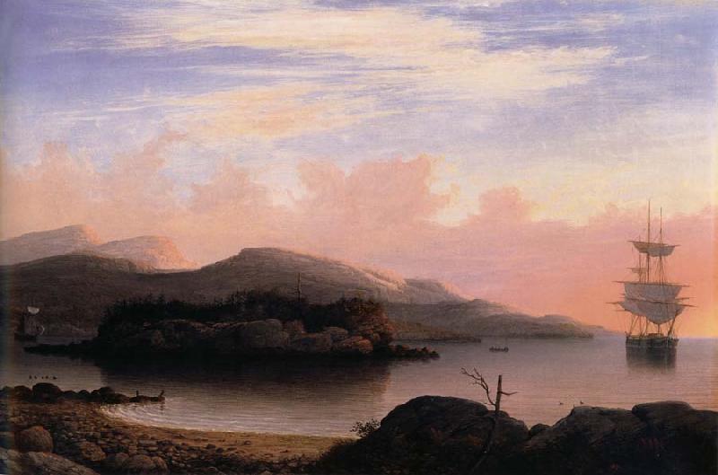 Fitz Hugh Lane Off Mount Desert Island oil painting picture